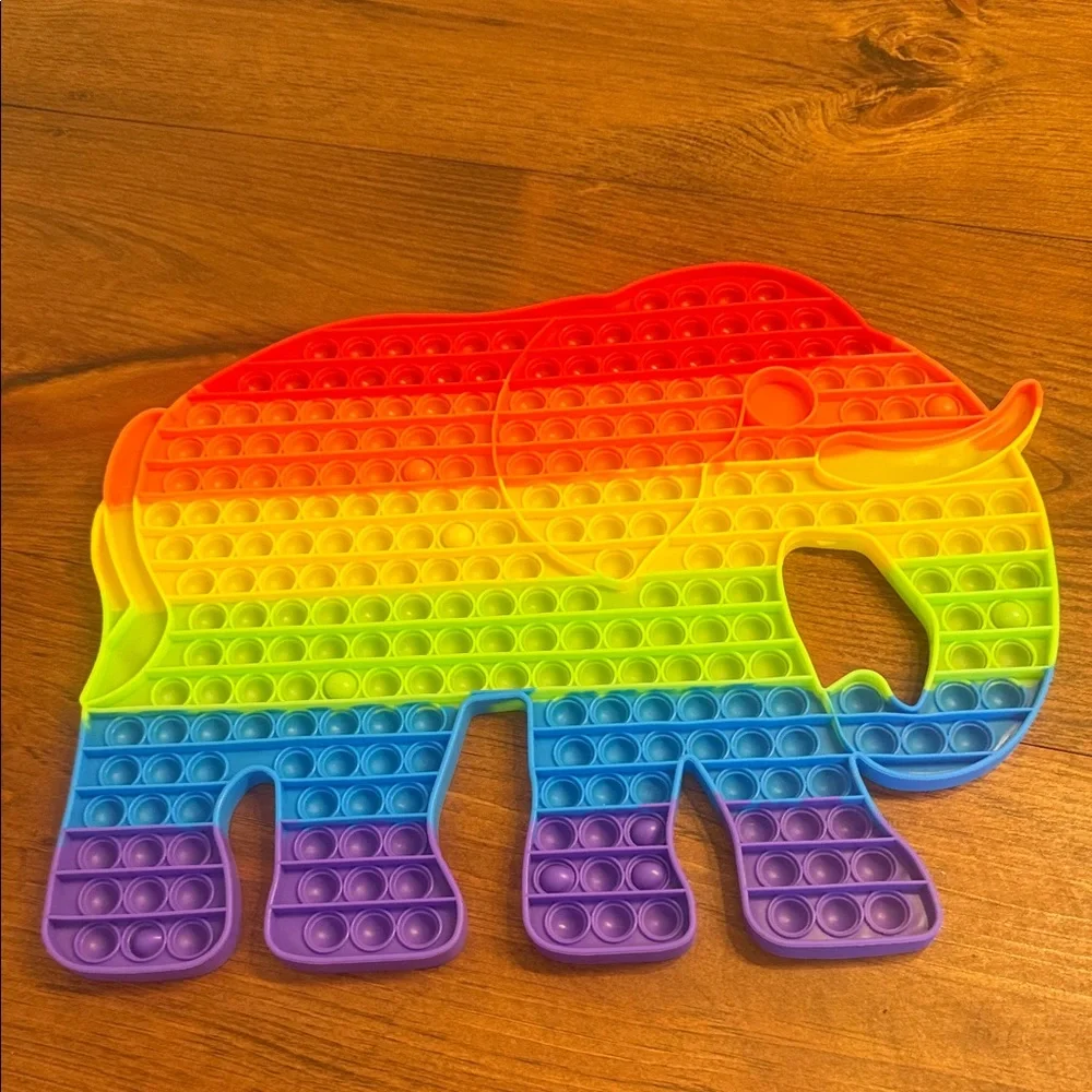 Colorful Elephant Pop It Sensory Toy - Picture 2 of 2
